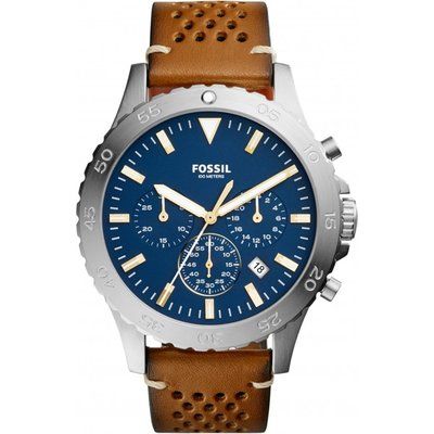 Mens Fossil Crewmaster Chronograph Watch CH3077