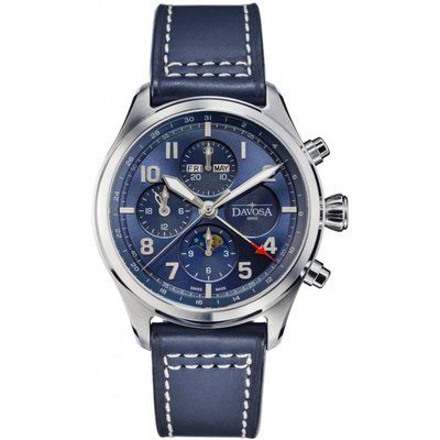 Davosa Newton Pilot Moonphase Chrongraph Limited Edition Watch 16155940