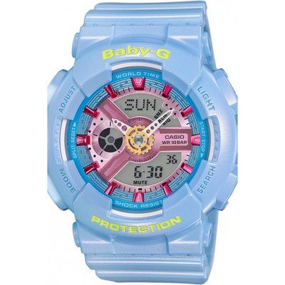 Ladies Casio Baby-G Alarm Chronograph Watch BA-110CA-2AER