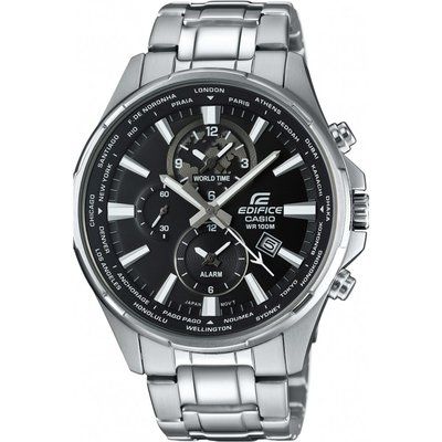 Men's Casio Edifice World Time Alarm Chronograph Watch EFR-304D-1AVUER