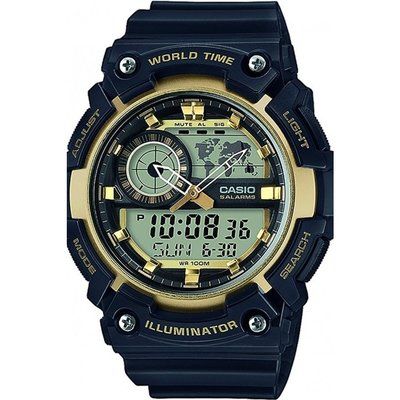 Mens Casio Collection Alarm Chronograph Watch AEQ-200W-9AVEF
