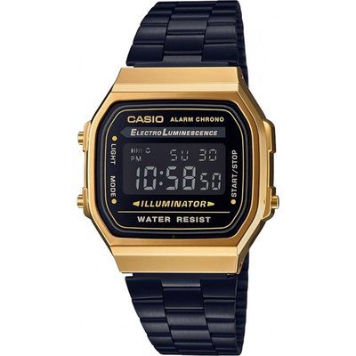 Unisex Casio Classic Leisure Alarm Chronograph Watch A168WEGB-1BEF