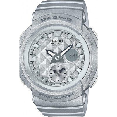 Ladies Casio Baby-G Stud Dial Alarm Chronograph Watch BGA-195-8AER