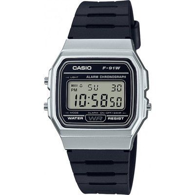 Unisex Casio Classic Collection Alarm Chronograph Watch F-91WM-7AEF