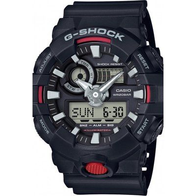 Men's Casio G-Shock Alarm Chronograph Watch GA-700-1AER