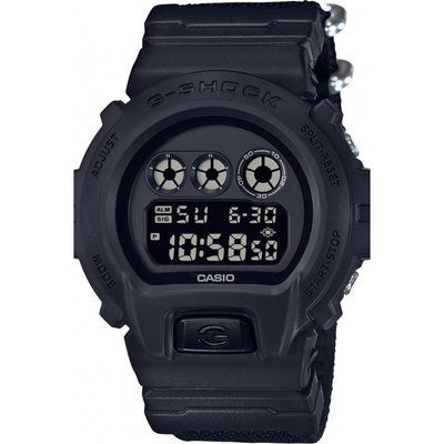 Men's Casio G-Shock Blackout Cloth Series Alarm Chronograph Watch DW-6900BBN-1ER