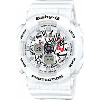 Ladies Casio Baby-G x Hello Kitty Special Edition Alarm Chronograph Watch BA-120KT-7AER