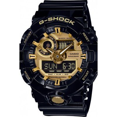 Mens Casio G-Shock Alarm Chronograph Watch GA-710GB-1AER