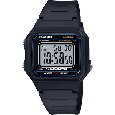 Unisex Casio Classic Big Digital Alarm Chronograph Watch W-217H-1AVEF