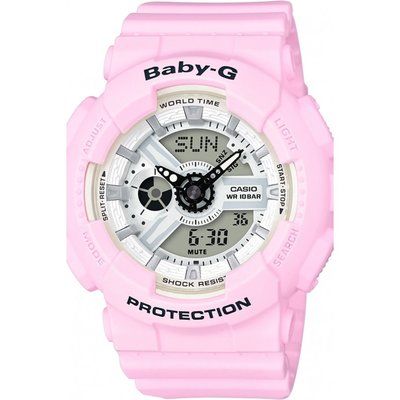 Ladies Casio Baby-G Alarm Chronograph Watch BA-110BE-4AER