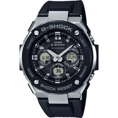 Mens Casio G-Steel Midsize Alarm Chronograph Radio Controlled Watch GST-W300-1AER