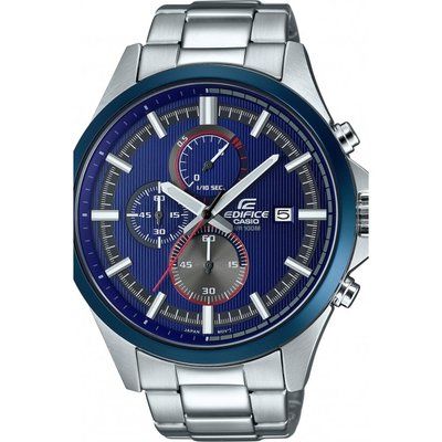 Mens Casio Edifice Racing Blue Series Chronograph Watch EFV-520RR-2AVUEF