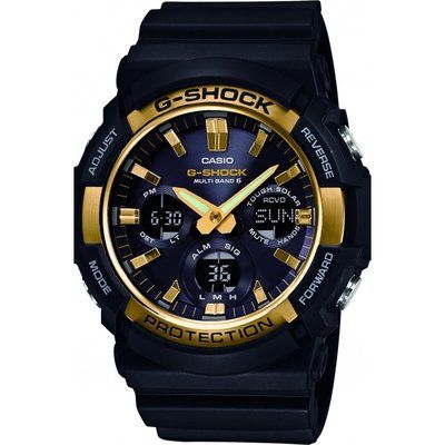 Men's Casio G-Shock Waveceptor Alarm Chronograph Radio Controlled Watch GAW-100G-1AER