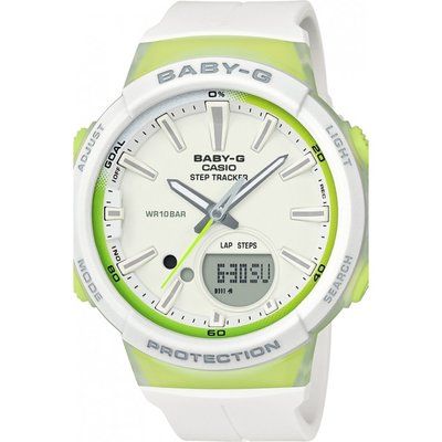 Ladies Casio Baby-G Step Counter Alarm Chronograph Watch BGS-100-7A2ER