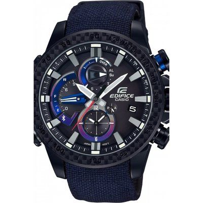 Men's Casio Edifice Bluetooth Triple Connect Toro Rosso Special Edition Alarm Chronograph Watch EQB-800TR-1AER