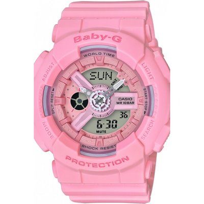 Ladies Casio Baby-G Alarm Chronograph Watch BA-110-4A1ER