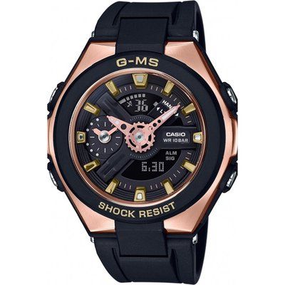 Casio G-Ms Glamorous Gold Alarm Chronograph Watch MSG-400G-1A1ER