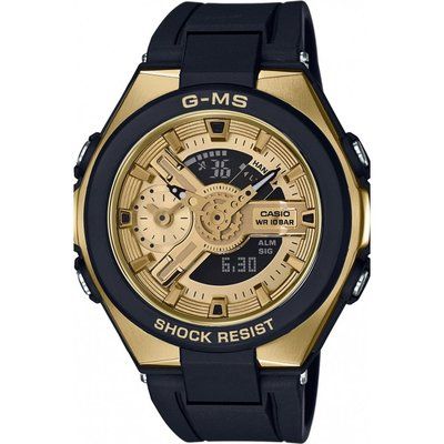 Casio G-Ms Glamorous Gold Alarm Chronograph Watch MSG-400G-1A2ER