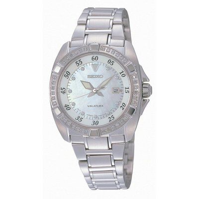 Ladies Seiko Velatura Diamond Watch SXDA19P1