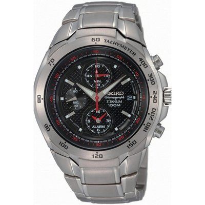 Men's Seiko Titanium Alarm Chronograph Watch SNAB89P1