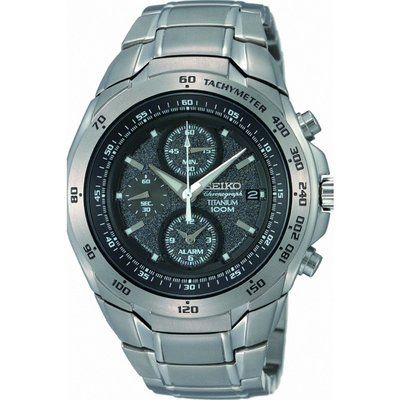 Men's Seiko Titanium Alarm Chronograph Watch SNAB91P1