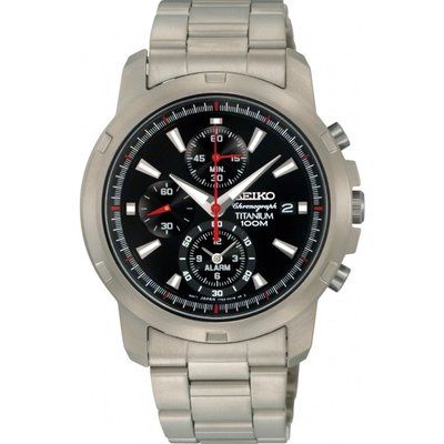 Men's Seiko Titanium Alarm Chronograph Watch SNAE47P1