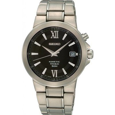 Men's Seiko Titanium Kinetic Watch SKA483P1