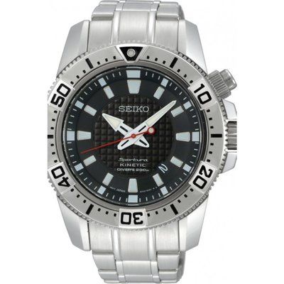 Mens Seiko Sportura Diver Kinetic Watch SKA509P1