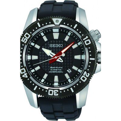 Mens Seiko Sportura Divers Kinetic Watch SKA511P2