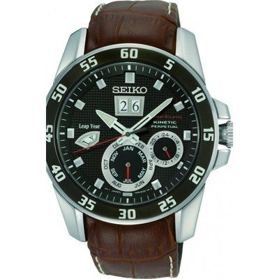 Men's Seiko Sportura Perpetual Kinetic Watch SNP055P2