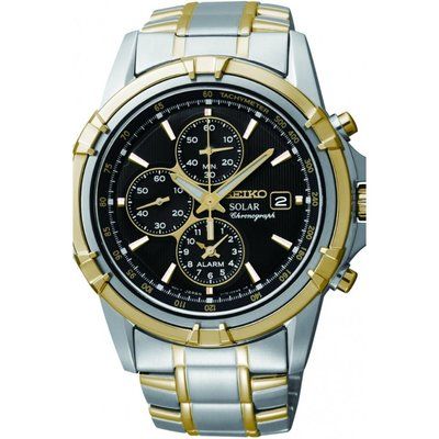 Men's Seiko Alarm Chronograph Solar Powered Watch SSC142P1