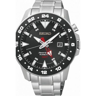 Men's Seiko Sportura GMT Kinetic Watch SUN015P1
