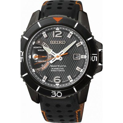 Mens Seiko Sportura Direct Drive Kinetic Watch SRG021P1
