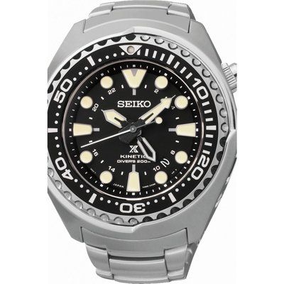 Mens Seiko Prospex GMT Diver Kinetic Watch SUN019P1