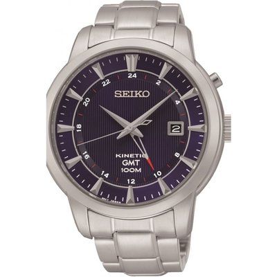 Men's Seiko GMT Kinetic Watch SUN031P1