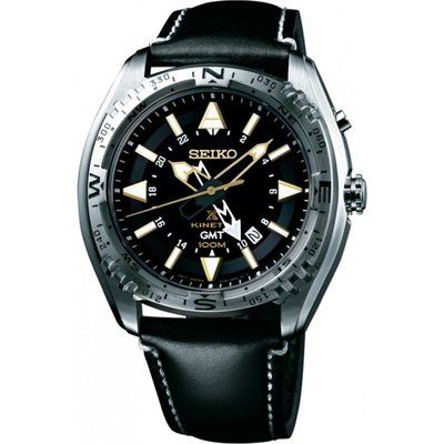 Mens Seiko Prospex GMT Kinetic Watch SUN053P1