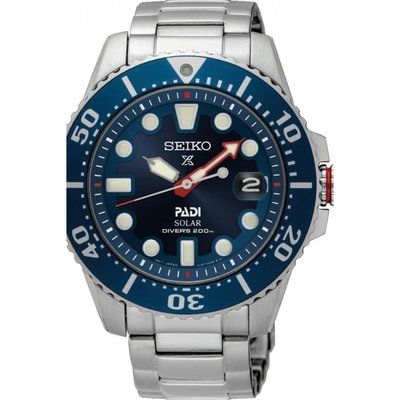 Men's Seiko Prospex Divers PADI Special Edition Solar Powered Watch SNE435P1