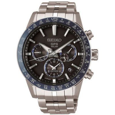 Men's Seiko Chronograph Solar Powered Watch SSH001J1