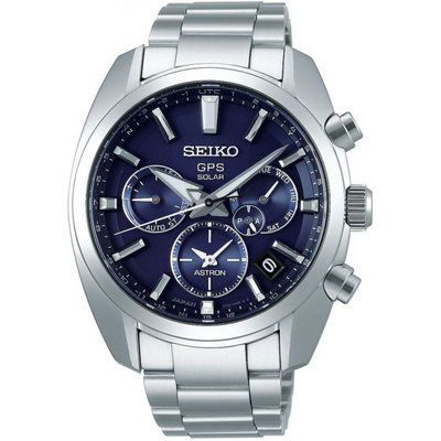 Men's Seiko Chronograph Solar Powered Watch SSH019J1