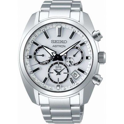 Men's Seiko Chronograph Solar Powered Watch SSH047J1