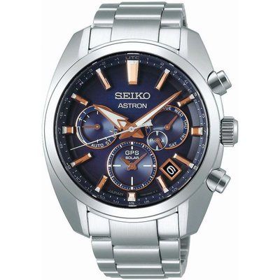 Men's Seiko Chronograph Solar Powered Watch SSH049J1