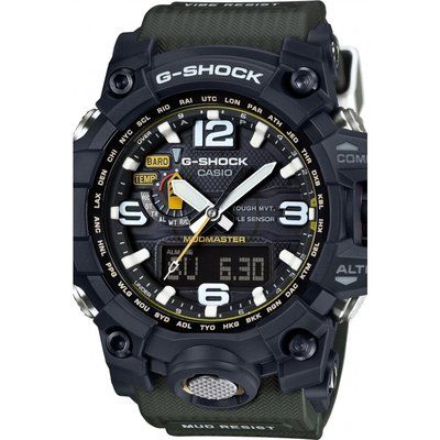 Men's Casio G-Shock Premium Mudmaster Compass Alarm Chronograph Radio Controlled Watch GWG-1000-1A3ER