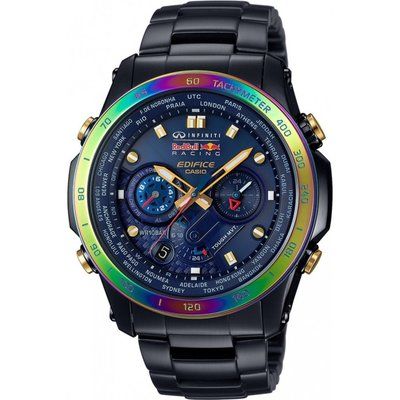 Mens Casio Edifice Infiniti Red Bull Racing Alarm Chronograph Radio Controlled Watch EQW-T1010RB-2AER