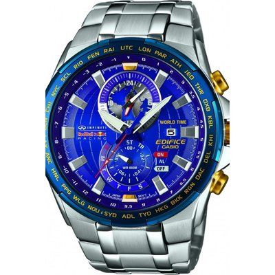 Mens Casio Edifice Infiniti Red Bull Racing Limited Edition Alarm Chronograph Watch EFR-550RB-2AER