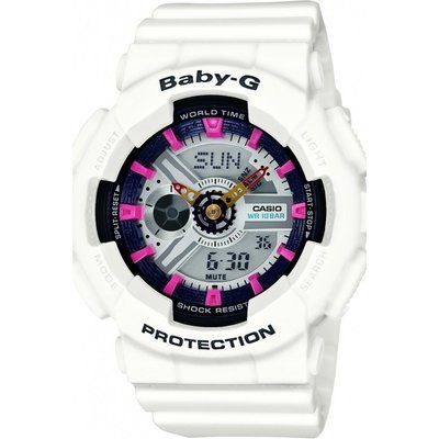 Ladies Casio Baby-G Alarm Chronograph Watch BA-110SN-7AER