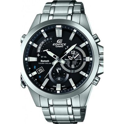 Men's Casio Edifice Time Traveller Bluetooth Hybrid Smartwatch Alarm Chronograph Watch EQB-510D-1AER
