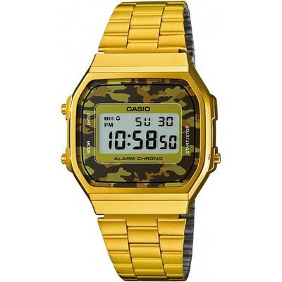 Unisex Casio Classic Alarm Chronograph Watch A168WEGC-5EF