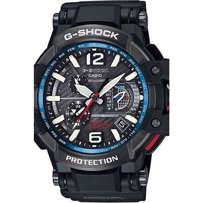 Men's Casio Premium G-Shock Gravitymaster GPS Hybrid Alarm Chronograph Radio Controlled Solar Powered Watch GPW-1000-1AER