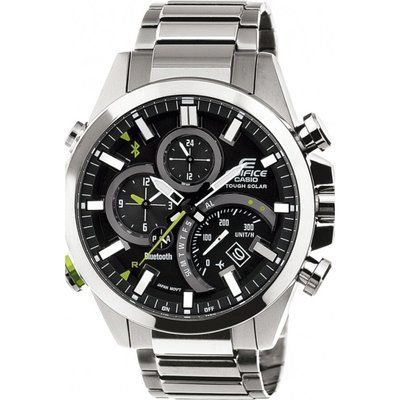 Mens Casio Edifice Time Traveller Bluetooth Hybrid Smartwatch Alarm Chronograph Watch EQB-500D-1AER