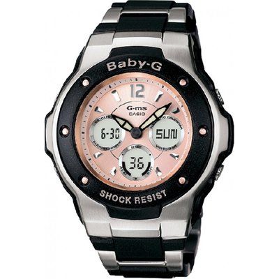 Ladies Casio Baby-G Alarm Chronograph Watch MSG-300C-1BER